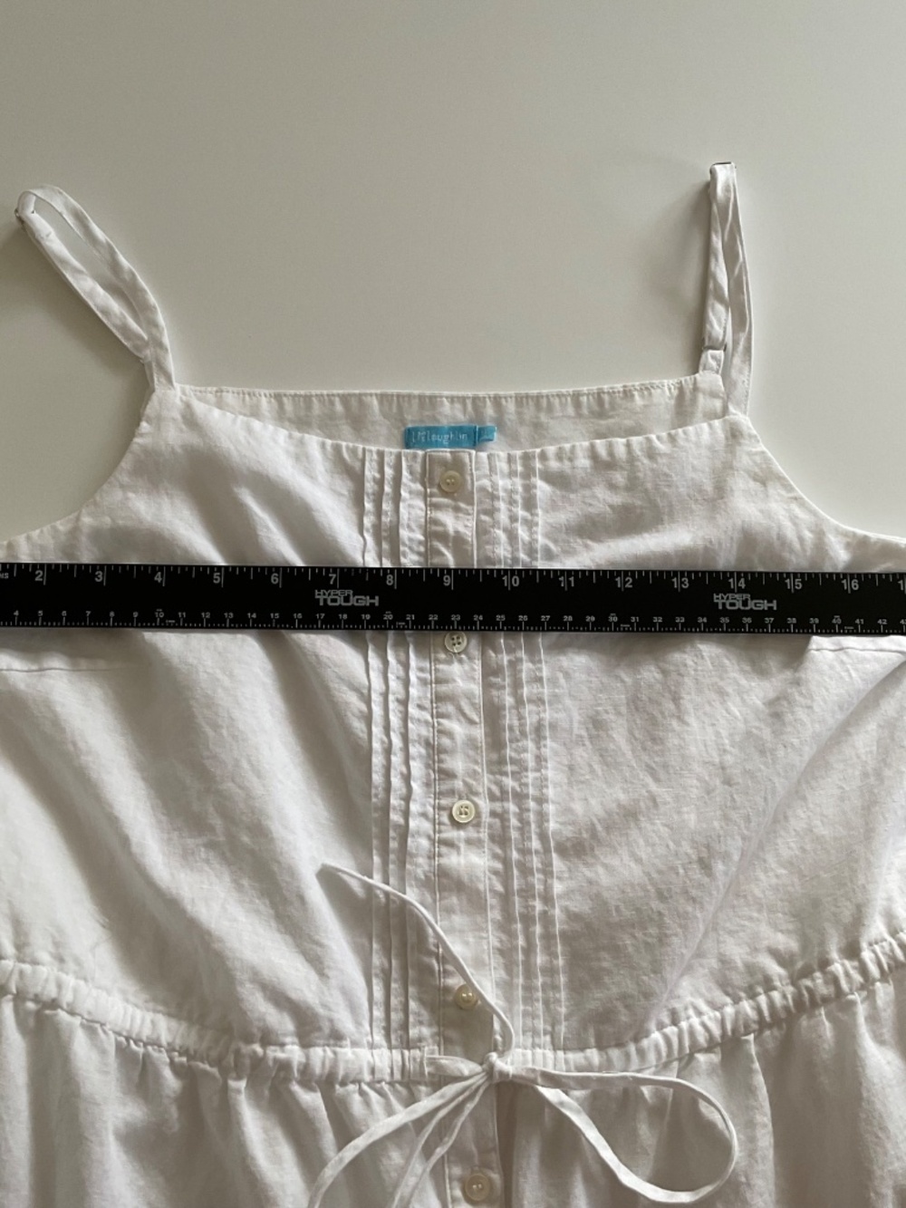 J.McLaughlin Ruth Tiered Maxi Dress Sz M White Romantic Soft Girl Hamptons Boho - Picture 4 of 11